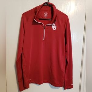Women's OU Dry Fit Large long sleeve shirt.